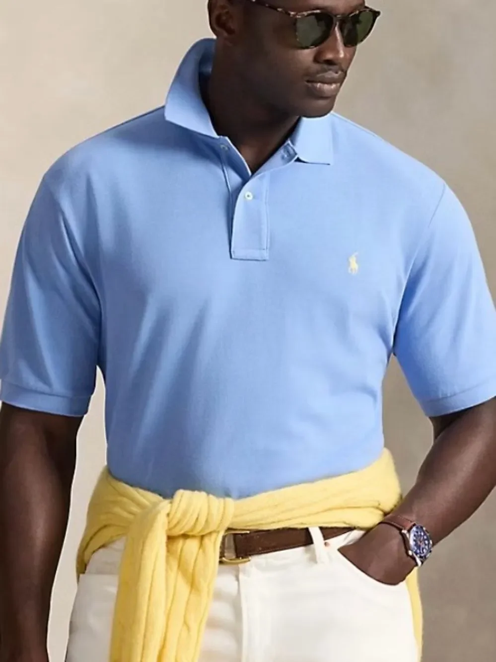 Polo Ralph Lauren Men’s Iconic Mesh Polo Shirt Bristol Blue 3XLT Big & Tall NWT
